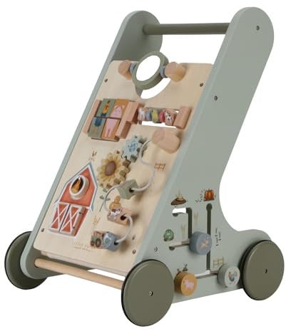 Little Dutch 7132 FSC Holz Activity Laufwagen grün - Little Farm