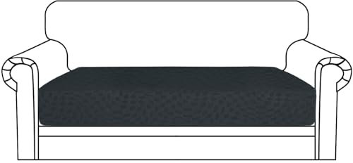 Ystyle Sofa Sitzkissenbezug Stretch, Sofa Sitzbezug, Elastischer Kissenbezüge, Sofa Sitzkissen Sofa Überzug Couch Überzug Schonbezug Sofabezug Sofaschoner (Dunkelgrau, 2 Sitzer)
