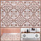 Lot de 6 pochoirs de peinture pour carrelage - Motif mandala - Pour peinture par pulvérisation, rouleau éponge, bricolage, convient aux tailles standard de carrelage (30 x 30 cm)