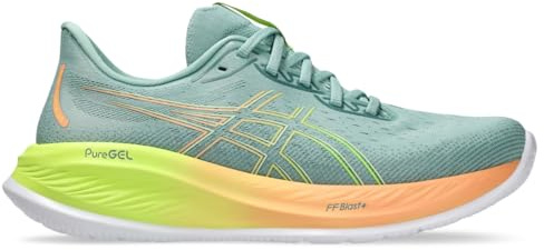 ASICS Men's Gel-Cumulus 26 Running Shoe, Light Celadon/Safety Yellow, 44 EU