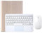ZKAIAI Custodia con Tastiera QWERTY per iPad Pro 10.5'' 2017/Air 3 2019, Tastiera Wireless Magnetica Staccabile con Trackpad, Cover con Supporto Pencil e Mouse Bluetooth per iPad Air 3/Pro 10,5, Oro