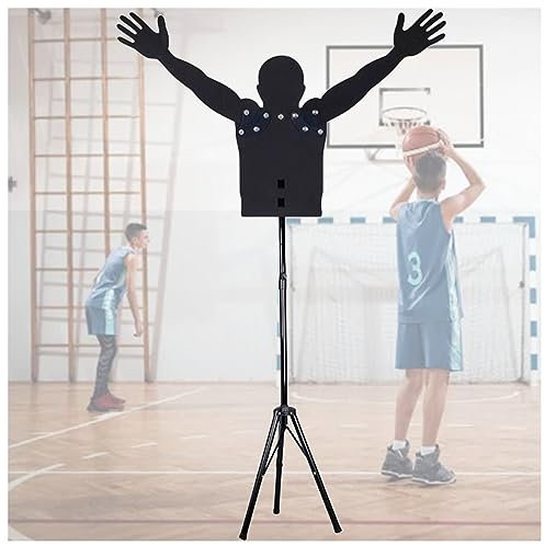 Profi-Dummy-Defender für Basketball für Erwachsene und Kinder, verstellbare Arme und Höhe, Wurftrainer, Dribbling-Übungshilfe, tragbarer Sparringspartner, Geburtstag, Farbe: Stativ