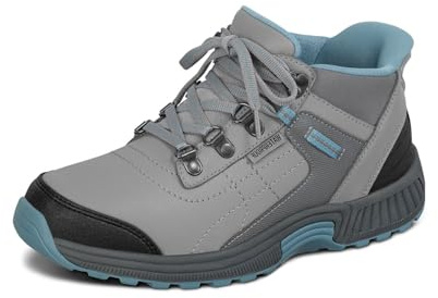 Orthofeet orthopädischer Hands-Free Damen Boot, Carmel Grau, Größe 36.5