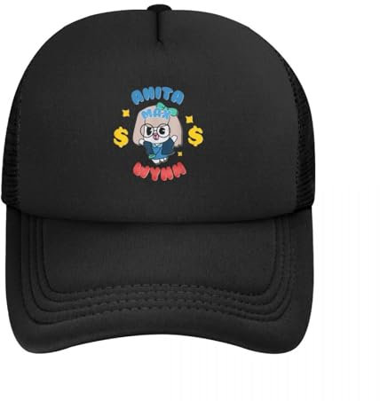 WXXXMEI Baseballmütze Männer Frauen Anita Max Wynn Trucker Hut Retro Mesh s Snapback s Niedlicher Hut Arbeiter Verstellbarer Papa Hut Sommersport Geschenke