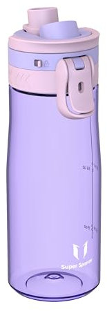Super Sparrow Borraccia 750ml - Bottiglia Senza BPA, a Prova di Perdite - Borraccia TouchGulp Flusso Rapido Con Un Clic per Scuola, Sport, All'aperto