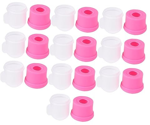 BELLIFFY 10pcs Nail Soaker Covers for Easy Polish Removal Reusable Manicure Tools Nail Polish Remover Caps for and Salon Use