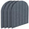 Kid's Anti Collision Wall Padding,4 Pcs 32x43cm Felt 3D Wall Stickers Self Adhesive Upholstered Wall Panels for Bedrooms,Children's Room,Dance Club (Dark Grey)
