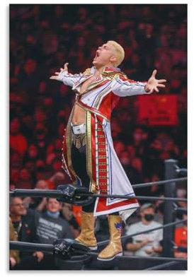Cody Rhodes Wrestling-Poster, Bild, Druck, Leinwand, Poster, Wandfarbe, Kunstposter, Dekoration, moderne Wohnkunstwerke, 60 x 90 cm