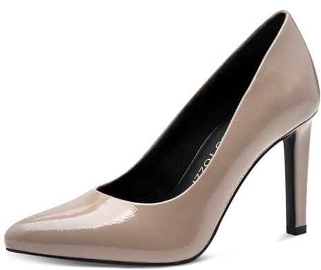 Marco Tozzi Damenschuhe Pumps, Taupe Patent, 39 EU