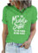 NSICBMNO Damen-Tunika-Top, kurzärmelig, T-Shirt mit Aufschrift I'm The Middle Sister, Valentinstag, Rundhalsausschnitt, Blusen, lange Tops, Sommer-T-Shirts, Fitnessstudio-Tops, lässige T-Shirts,