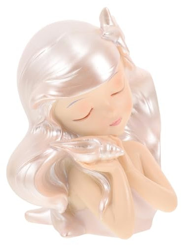 ibasenice Ornamente book shelves bücherregal valentine buch halter ablagen girl Geburtstag Kulisse Qualle Tiere Desktop-Ornament aus Harz Mädchen vorbildliches