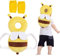 Baby Kopfschutz,Baby Rückenschutz Kissen,Baby Head Schutzpolster,Verstellbares Baby Schutzkissen,mit Baby Knieschützer,Weiches,zum Kleinkinder Krabbeln und Laufen Lernen,Bienenförmig,Gelb