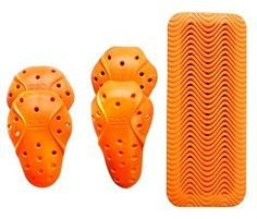 D3O Protektoren Set weich / 2x Schulter + 2x Ellenbogen + 1x Rücken