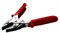 Maun 4866-200 Flat Nose Parallel Plier Comfort Grips 200 mm | Secure Even Grip Along Length of Serrated Parallel Jaws | Comfort Grips | V-Slot and Open Throat to Hold Wire and Rod
