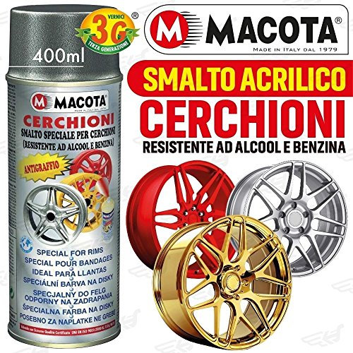VERNICE bronzo metallizzato RUOTE SPRAY MACOTA SMALTO SPECIALE PER CERCHIONI - cod. 05695