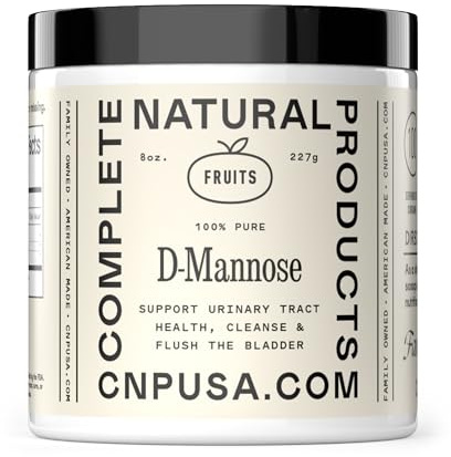 D Mannose Powder Supplement 8oz - Powder D Mannose for Urinary Tract & Bladder Health Support, Bulk Easy Mix Formula, 115 Servings, No Fillers, Non GMO & Gluten Free Support, Kosher Certified Made USA