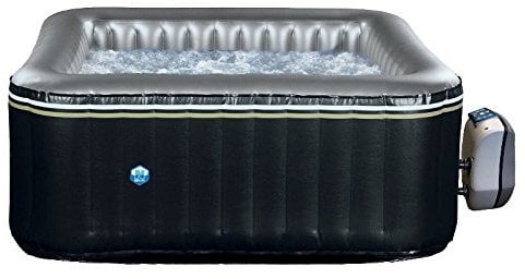 VB Italia Schwimmbad Whirlpool aufblasbar Aspen Außenbeleuchtung 4 Sitzer 168 x 168 cm. Selbstaufblasend