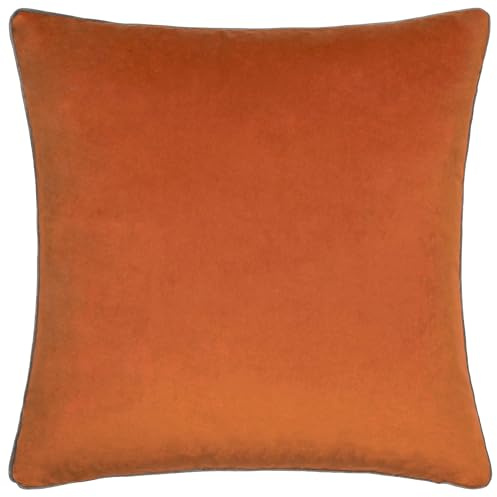 Riva Paoletti - Meridian Signature Collection | Soft velvet cushion with contrast piping and polyester filling. 55 x 55cm. Ready to style.