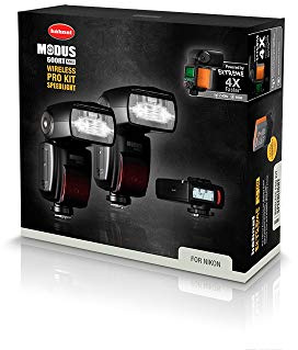 Hähnel - MODUS 600RT MK II - Pro Kit - für Nikon - Drahtlose Konnektivität - TTL, Manuell & Multi-Modi - Schnellverschluss-Blitzschuh - Eingebauter 2.4GHz Funkempfänger & -sender