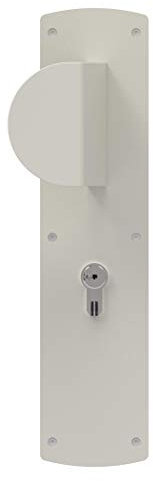 Bricard 66101 Mezzo set per porta esterna con aletta per serie 74 versione standard, colore bianco, 280x70 cm