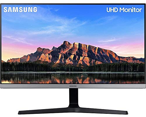 SAMSUNG 28 UHD Moniteur UR55 28 UHD Moniteur UR55, 71,1 cm (28), 3840 x 2160 Pixels, 4K Ultra HD, LED, 4 ms, Bleu, Gris, LU28R550UQUXEN