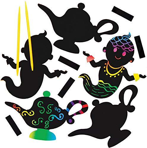 Baker Ross Kratzbild-Magnete „Früchte“, für Kinder-Kunsthandwerksprojekte (Packung mit 10 Stück)