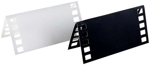 10 Platzkarten, Karton, Kino, Schwarz und Weiß
