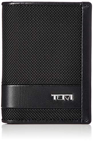 TUMI ALPHA SLG GUSSETED CARD CASE, Schwarz (Schwarz 19-3911tcx)