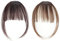 GHEART Frangetta Finta Capelli Clip, Frangia piatta per capelli sintetici naturali, Frangia Extension Frontale Fascia Unica Corti Hair Bang Fringe Hairpiece Posticci,2 pezzi