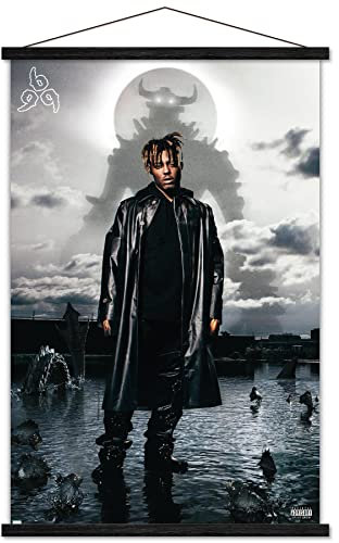 Trends International Juice WRLD - Fighting Demons Album Cover Wall Poster, 22.37 x 34.00, Premium Print and Black Hanger Bundle