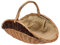 Cesto per Legna da Ardere in Vimini Con Iuta, 60 x 34 cm, Cestino per Legna