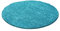 Muratap Teppich Wohnzimmer Weich - Basic Shaggy - Hochflor Teppich Wohnzimmerteppich, Schlafzimmerteppich Pflegeleicht und Fusselfrei - Große: 120 cm - Rund - Farbe: Türkis Blau