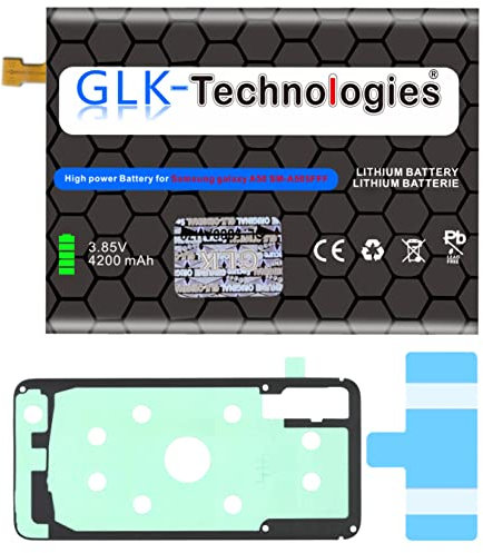 High Power Ersatzakku kompatibel mit Samsung Galaxy A20 A205F EB-BA505ABU | GLK-Technologies Battery | accu | 4200 mAh Akku | inkl. 2X Klebebandsätze 2026 BJ