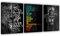 Yetaryy Motivierende Leinwandmalerei Wandkunst Ausführung Grind Hustle inspirierende Wandkunst Erfolg Unternehmer Poster positive Zitate Wandposter gerahmt für Zuhause Büro Wanddekoration [121 cm B x