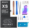 Battery for iPhone XS, MIGAFEI Upgraded 5000 mAh High Capacity New 0 Cycle Replacement Battery for iPhone XS Model A2097 A2098 A1920 A2100 with Professional Repair Tool Kit and Installation Manual