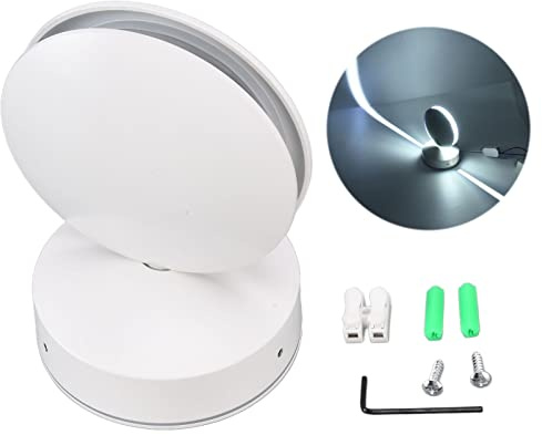 Haofy LED-Korridor-Wandleuchte 360-Grad drehbar Aluminiumgehäuse helles weiches weißes Licht einfache Installation für Flur Wohnzimmer Schlafzimmer Küche Badezimmer Büro Suitable for Innenbeleuchtung