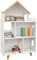 ZONEKIZ Toy Storage Shelf, 3 Tier Children Bookcase, Kids Bookshelf with Six Cubes, for Playroom, Nursery, Bedroom, Kids Room - White