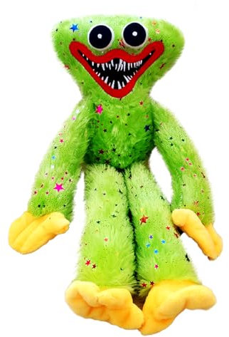COQOYO Kuscheltier, Poppy Plüschtier Grün, Gruseliges Horror Monster Playtime Stofftier, 40cm Plüschpuppe Lustige Smiling Plushie Action Figure Spielzeug, Geburtstag Geschenke für Kinder