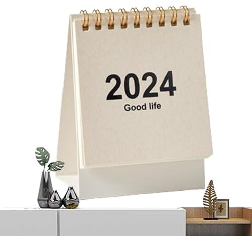 Bavokon Tischkalender - 2024 Kalender Zum Aufstellen,2024 Tischkalender Kalender 2024 Familienplaner Tischkalender 2024 Zum Aufstellen 11,7 X 8,5 cm Jahreskalender 2024 Für Kalender Taschenkalender