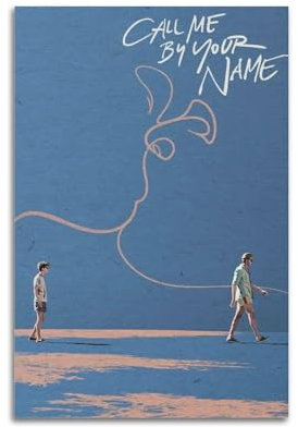 Ink blot Filmposter Call Me by Your Name auf Leinwand, Wandkunst, Dekoration, Wohnzimmer, Schlafzimmer, Dekoration, Poster, 30 x 45 cm, ungerahmter Stil