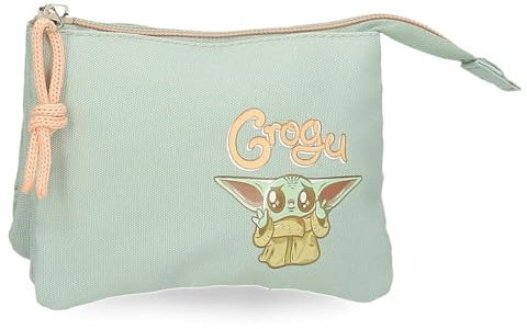 MOVOM Joumma Star Wars Grogu Geldbörse, Grün, 14 x 10 x 3,5 cm, Polyester, grün, geldbörse