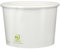 Monouso | 50 Tarrinas para Helados Ecológicas 310ml, Blancas, Sostenibles, Envases para Helados, Vasos para Postres, Tarrinas Desechables, Para Helados y Postres