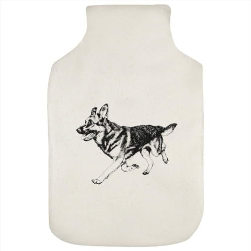 'German Shepherd Walking' Hot Water Bottle Cover (HW00034245)