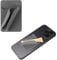 PEUTIER Lip Gloss Phone Case, Card Insertion And Lipstick Holder 2 in 1 Adhesive Silicone Lipstick Phone Holder Portable Lip Phone Case Lips Holder for iPhone And Android (Gray)