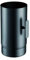 ALLINOX Tubo Per Stufa Con Valvora In Acciaio Nero 2 mm Manicotto Regolabile Canna Fumaria (DN 150)
