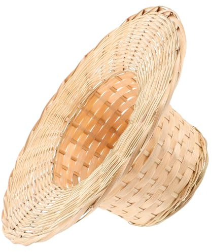 GAROZATION Gewebter Lampenschirm Aus Dekorativer Hut Geformt Für Hängelampen Passend Für Innenbeleuchtung in Zimmern Bädern Und Küchen