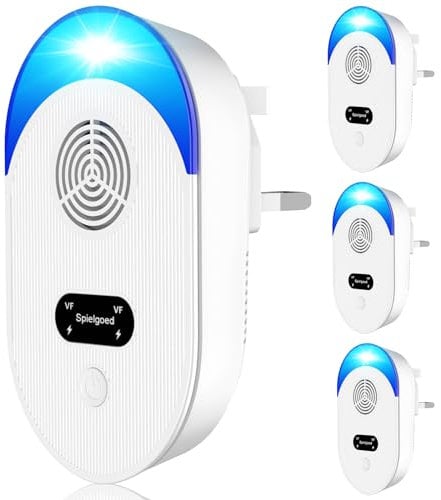 Rodent Repellent Ultrasonic 4Pcs, Powerful Mouse Traps For Indoors Mosquito Repellent Plug In- Effective Against Mice, Rodent, Rat, Mosquitoes, Spider, Cockroach Etc Pest, Harmless To Pets And Human