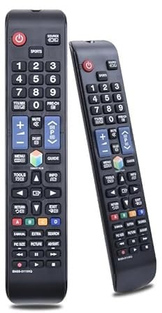 CLVIZCXOM BN59-01198Q Remote Control Replacement for All Samsung TV Remote Control 3D LCD LED Smart TV - No Setup Required