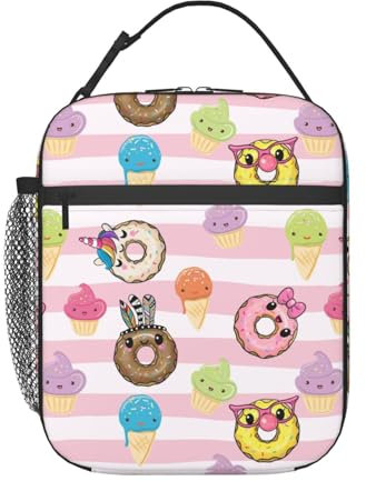 SMAZDFXX Bolsa de almuerzo decorativa de Halloween, lonchera aislada, bolsas de almuerzo reutilizables de gran capacidad para mujeres y hombres
