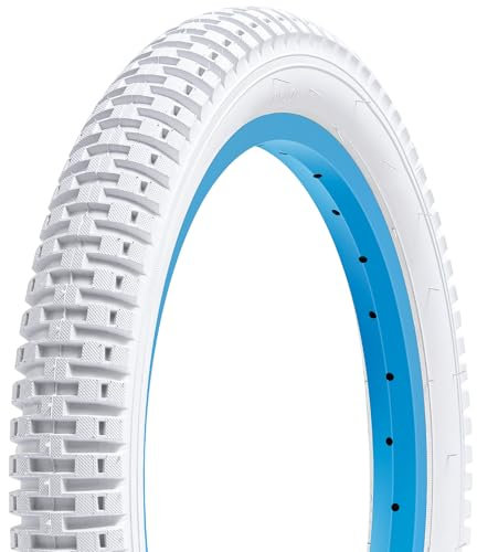 FengCan 14x1.95 Weiß Reifen 53-254 14 x 1.95 Fahrradreifen, 14 Zoll Fahrrad Reifen Faltbar passend für 14x1.95 14x2.0 City, Gravel, Handwagen, Schubkarren, Rennrad Fahrrad Reifen (Eine)